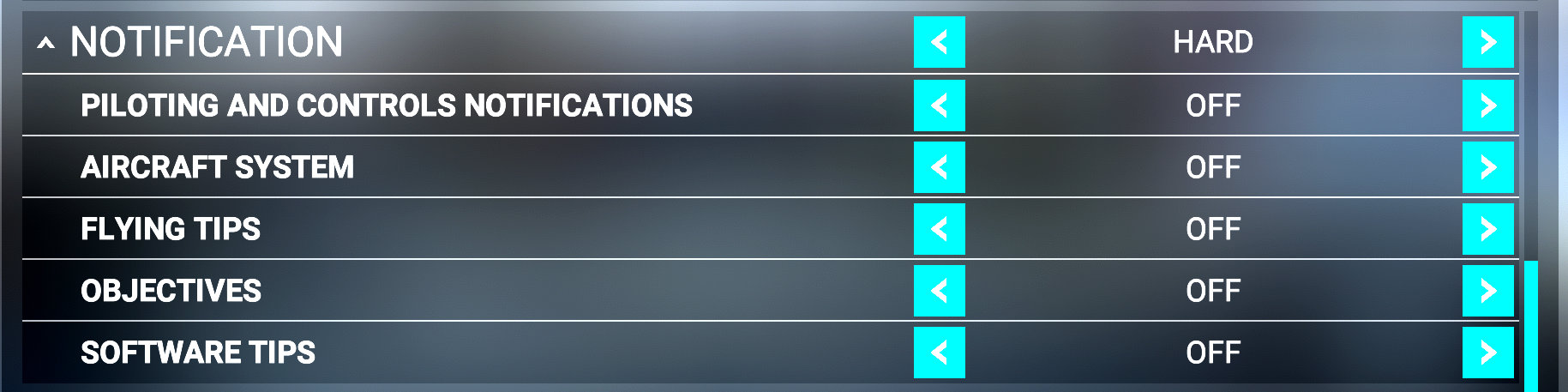 Microsoft Flight Simulator 2020 Assistance Settings