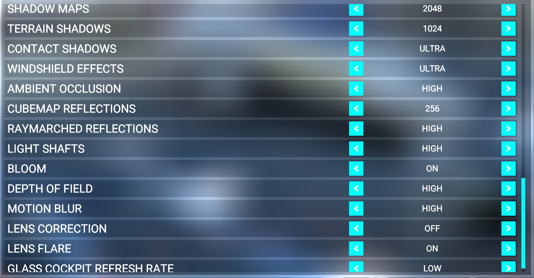 Microsoft Flight Simulator 2020 Graphics Settings