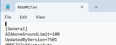 FSUIPC.INI Version 7.5.x