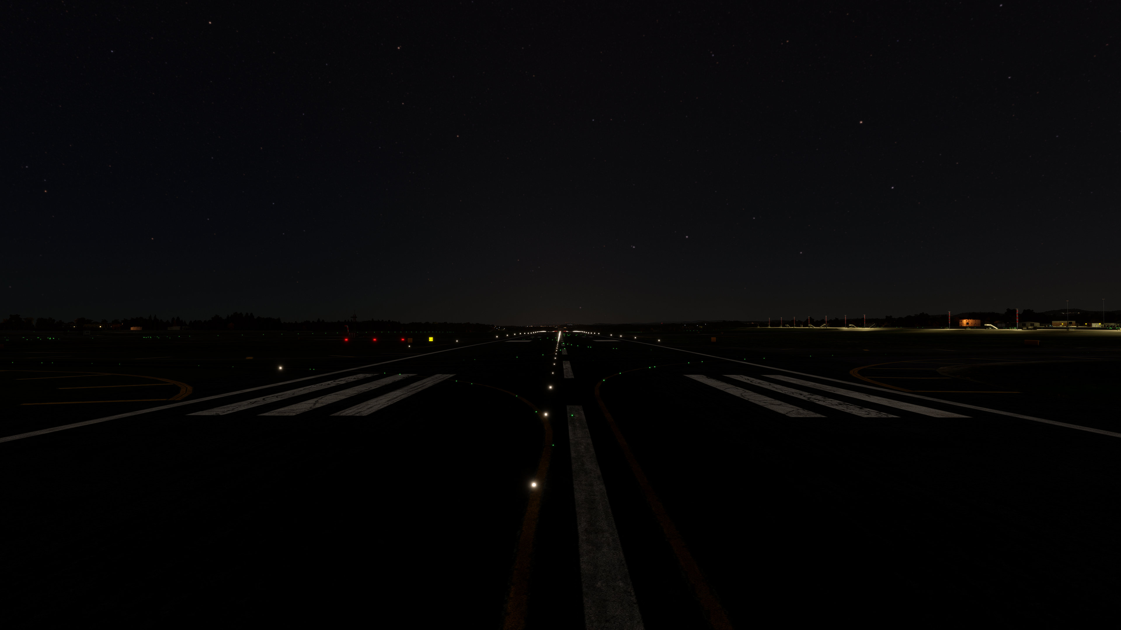 All lights OFF at LPPR, cockpit view (Clear Skies night)